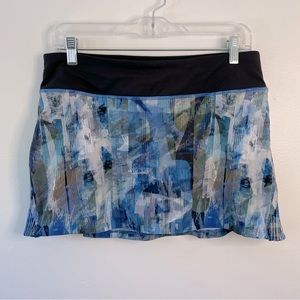 Lululemon Play Off the Pleats Skirt *13” size 8 Sun Dazed Multi Blue